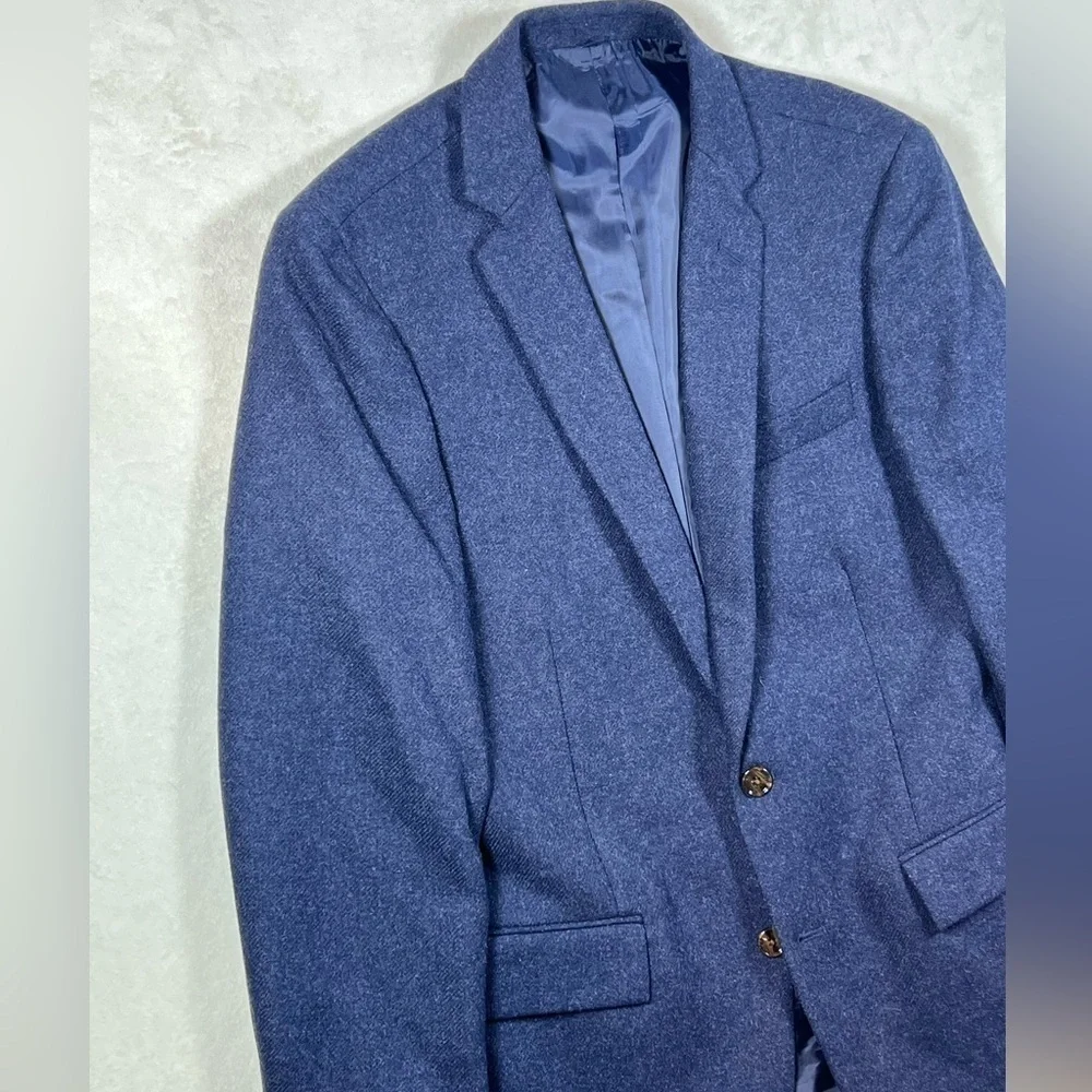 NWT J. Crew 38R Thompson Blazer Wool Blend Navy 2 Button Vented Sport Coat Lux